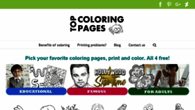 What Topcoloringpages.net website looked like in 2018 (6 years ago)