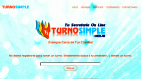 What Turnosimple.com.ar website looked like in 2018 (6 years ago)