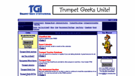What Trumpetgeek.com website looked like in 2018 (6 years ago)