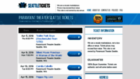 What Theater-seattle.com website looked like in 2018 (6 years ago)