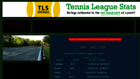 What Tennisleaguestats.com website looked like in 2018 (6 years ago)