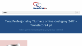 What Translator24.pl website looked like in 2018 (6 years ago)