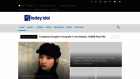What Todayidol.com website looked like in 2018 (6 years ago)