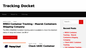 What Trackingdocket.com website looked like in 2018 (6 years ago)