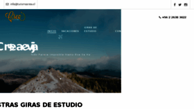 What Turismocrea.cl website looked like in 2018 (6 years ago)