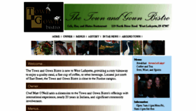 What Townandgownbistro.com website looked like in 2018 (6 years ago)