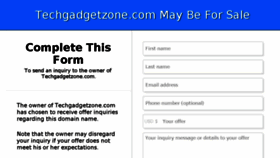 What Techgadgetzone.com website looked like in 2018 (6 years ago)