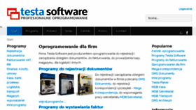 What Testasoft.pl website looked like in 2018 (6 years ago)
