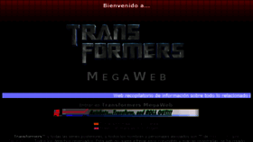 What Transformers.com.es website looked like in 2018 (6 years ago)