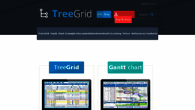 What Treegrid.com website looked like in 2018 (6 years ago)