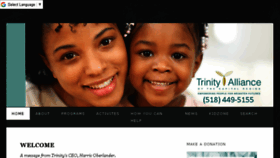What Trinityalliancealbany.org website looked like in 2018 (6 years ago)
