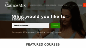 What Thecoursemix.co.uk website looked like in 2018 (6 years ago)