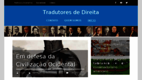 What Tradutoresdedireita.org website looked like in 2018 (6 years ago)