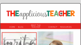 What Theappliciousteacher.com website looked like in 2018 (6 years ago)