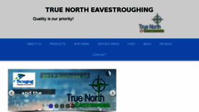 What Truenorthgutters.ca website looked like in 2018 (6 years ago)