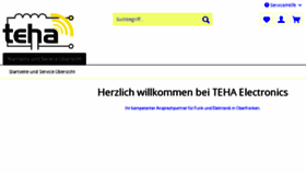 What Teha-electronics.de website looked like in 2018 (6 years ago)