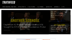 What Truthfeednews.com website looked like in 2018 (6 years ago)
