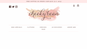 What Thecheekybean.com website looked like in 2018 (6 years ago)