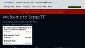 What Tf2scrap.com website looked like in 2018 (6 years ago)