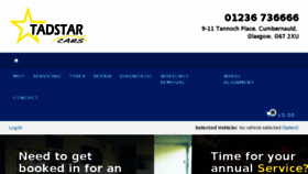 What Tadstar.co.uk website looked like in 2018 (6 years ago)