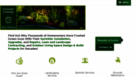 What Trustgreenguys.com website looked like in 2018 (6 years ago)