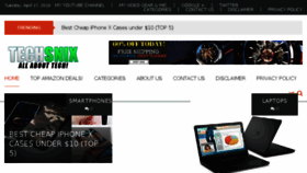 What Techsnix.com website looked like in 2018 (6 years ago)