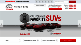 What Toyotaofclovis.com website looked like in 2018 (6 years ago)