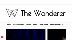 What Thewandereronline.com website looked like in 2018 (6 years ago)