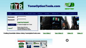 What Tomsoptiontools.com website looked like in 2018 (6 years ago)