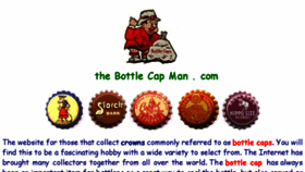 What Thebottlecapman.com website looked like in 2018 (6 years ago)