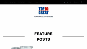 What Top10great.com website looked like in 2018 (6 years ago)