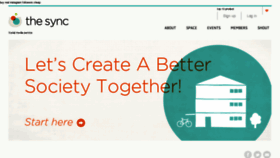 What Thesync.org website looked like in 2018 (6 years ago)