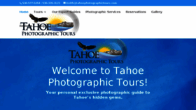 What Tahoephotographictours.com website looked like in 2018 (6 years ago)