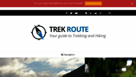 What Trekroute.com website looked like in 2018 (6 years ago)