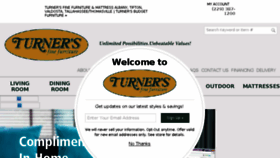 What Turnerfurniture.com website looked like in 2018 (6 years ago)