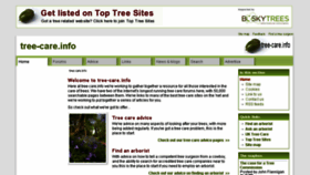 What Tree-care.info website looked like in 2018 (6 years ago)