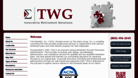 What Twgbenefits.com website looked like in 2018 (6 years ago)