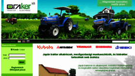 What Traktor60.hu website looked like in 2018 (6 years ago)