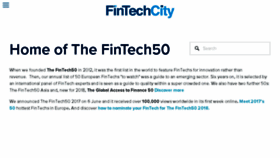 What Thefintech50.com website looked like in 2018 (6 years ago)