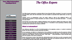 What Theofficeexperts.com website looked like in 2018 (6 years ago)