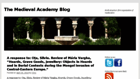 What Themedievalacademyblog.org website looked like in 2018 (6 years ago)