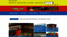What Thegaminggang.com website looked like in 2018 (6 years ago)