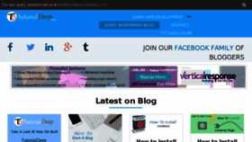 What Tutorialdeep.com website looked like in 2018 (6 years ago)
