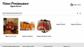 What Tissusprovencaux.fr website looked like in 2018 (6 years ago)