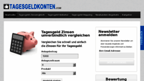What Tagesgeldkonten.com website looked like in 2018 (6 years ago)