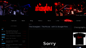 What Thestranglers.net website looked like in 2018 (6 years ago)