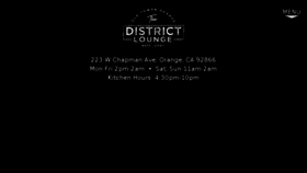 What Thedistrictlounge.com website looked like in 2018 (6 years ago)