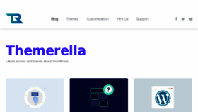 What Themerella.com website looked like in 2018 (6 years ago)