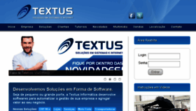 What Textus.com.br website looked like in 2018 (6 years ago)