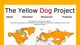 What Theyellowdogproject.com website looked like in 2018 (6 years ago)